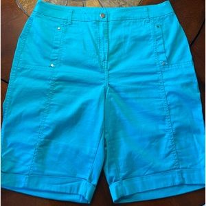 Chico’s Turquoise Summer Shorts Size 1.5